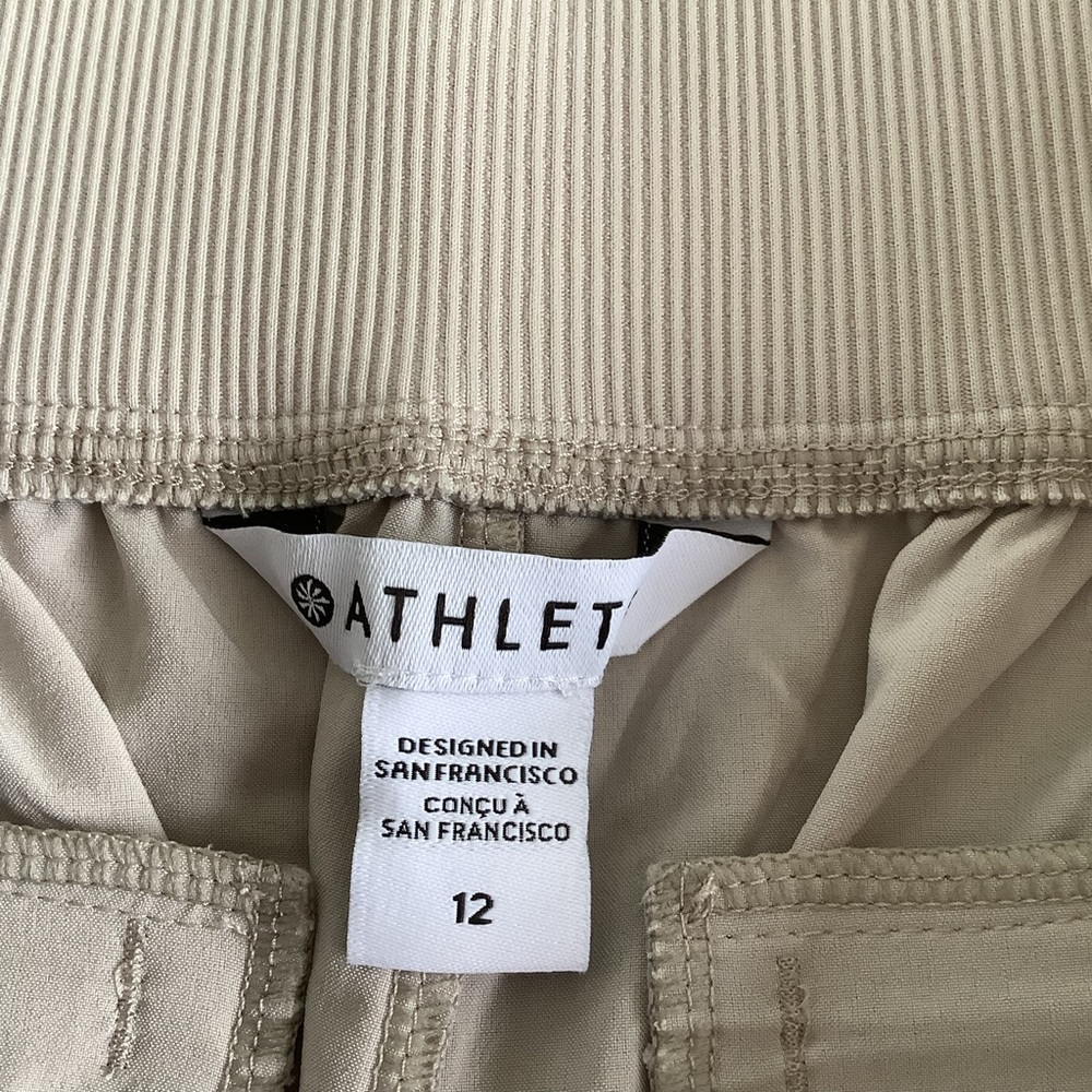 Athleta Brooklyn Mid Rise Ankle Pant Abalone Tan Size 12 - Picture 10 of 13